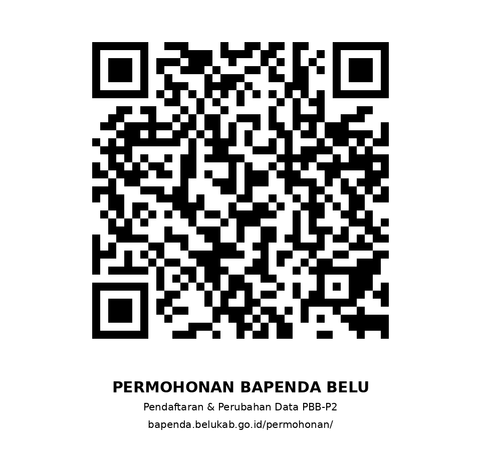 QR Code Permohonan BAPENDA Kabupaten Belu